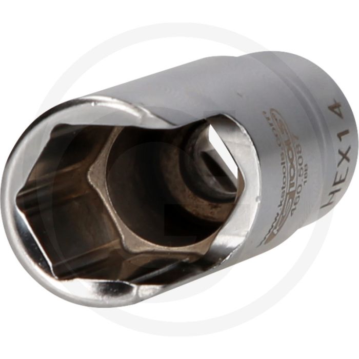 KS Tools 3/8" Spezial-Winkel-Rohrverbinder-Stecknuss, 14 mm - Zur sicheren Demontage von Winkelanschlüssen KS Tools 3/8" Spezial-Winkel-Rohrverbinder-Stecknuss, 14 mm - Zur sicheren Demontage von Winkelanschlüssen