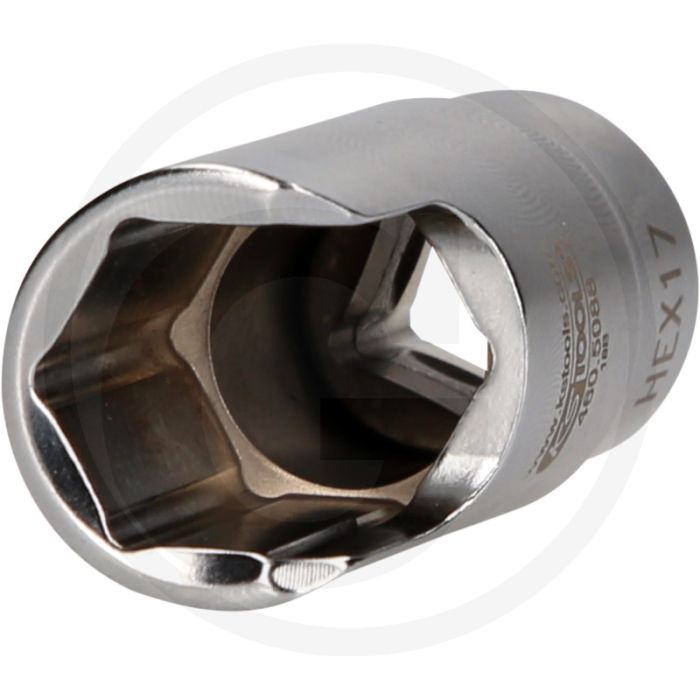 KS Tools 3/8" Spezial-Winkel-Rohrverbinder-Stecknuss, 17 mm - Voor Winkelanschlüsse - 45x24x70 mm