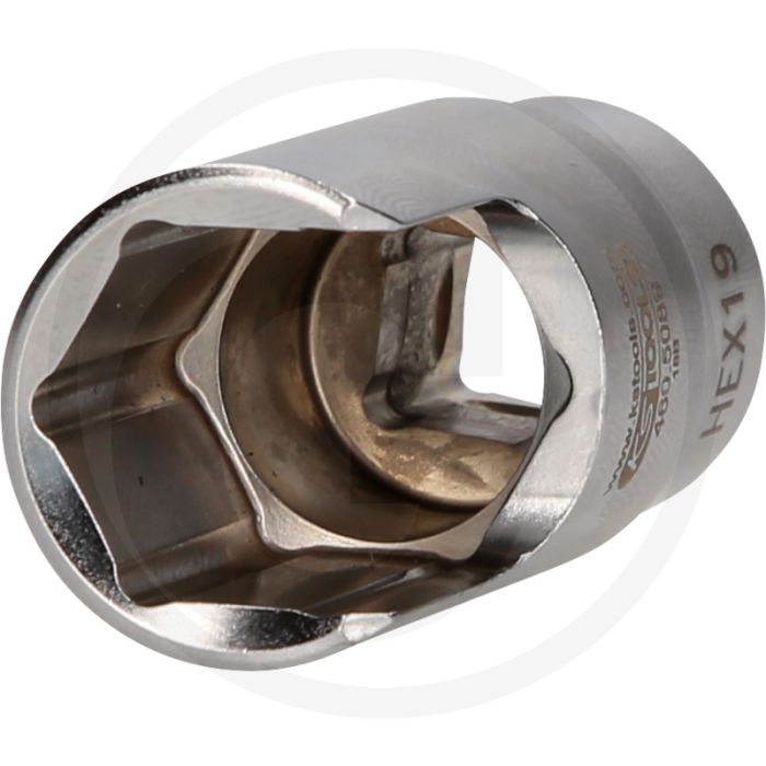 KS Tools 3/8" Spezial-Winkel-Rohrverbinder-Stecknuss, 19 mm - Zur Demontage von Winkelanschlüssen