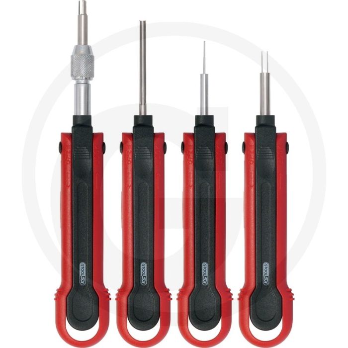 KS Tools Profi-Entrieglungs-Werkzeugsatz LKW - zerstörungsfreie Entrieglung von Rund- und Flachsteckkontakten KS Tools Profi-Entrieglungs-Werkzeugsatz LKW - zerstörungsfreie Entrieglung von Rund- und Flachsteckkontakten