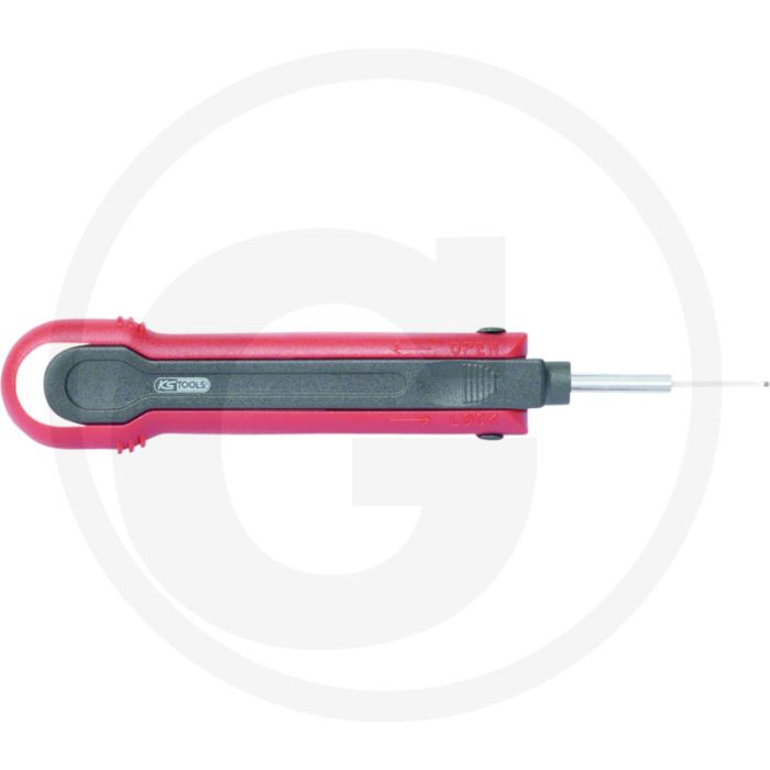 KS Tools Ontgrendelingsgereedschap, 2,8; secundaire vergrendeling - Te gebruiken voor DAF, Daimler-Benz, Iveco, MAN, Scania, Volvo. KS Tools Ontgrendelingsgereedschap, 2,8; secundaire vergrendeling - Te gebruiken voor DAF, Daimler-Benz, Iveco, MAN, Scania, Volvo.