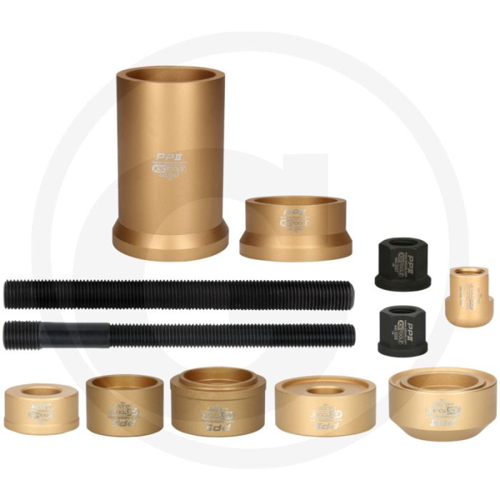 KS Tools Universal-Federbuchsen-Satz, 12-tlg. voor Lkw-Blattfederbuchsen 44-63mm