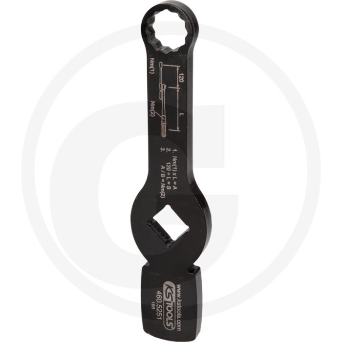 KS Tools 3/4" Schlag-Zwölfkant-Schlüssel mit 2 Schlagfläche - Kardanwellenverschraubung.