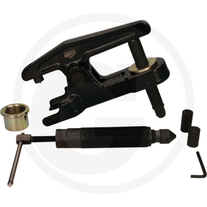 KS Tools Hydraulischer Kugelgelenk-Abzieher-Satz, 9tlg. - Gabelöffnungsdurchmesser bis 40mm