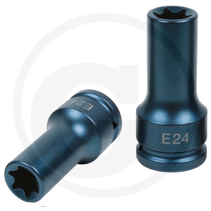 KS Tools 3/4" MAN Zylinderkopf-Stecknuss E24 - Torx-E, lange Ausführung, für MAN-Nutzfahrzeuge D20