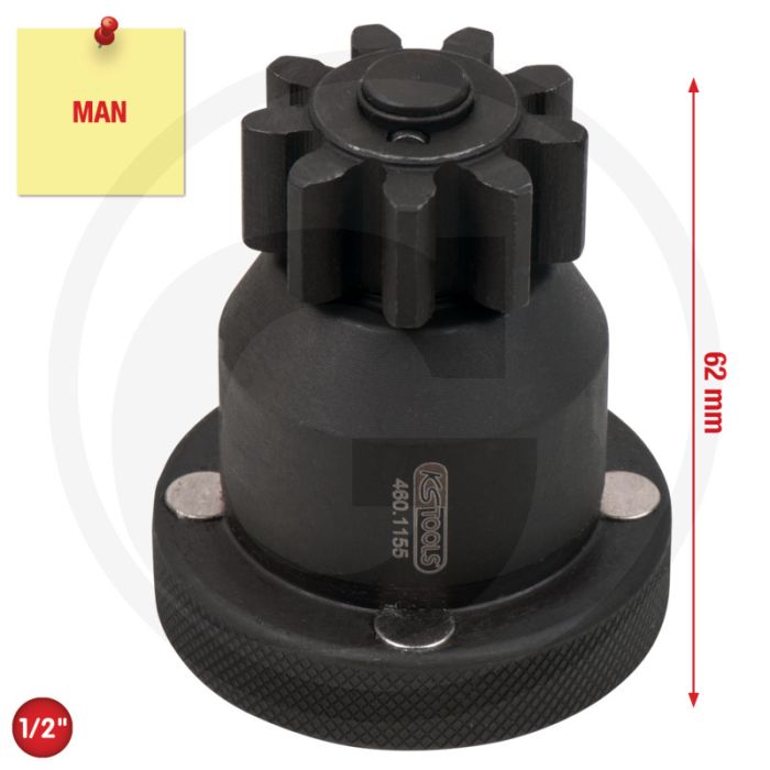 KS Tools MAN Motor Durchdrehvorrichtung 1/2" 9T 465g KS Tools MAN Motor Durchdrehvorrichtung 1/2" 9T 465g