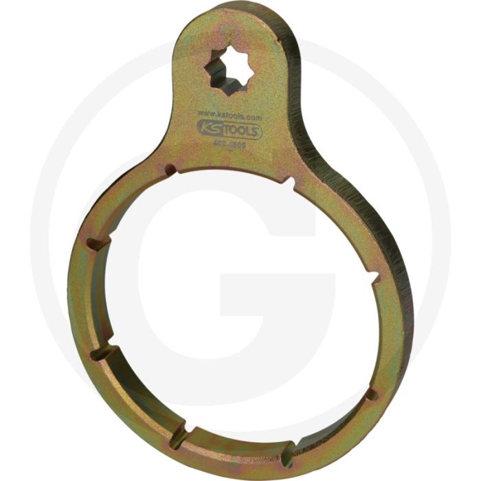 KS Tools 1/2" Ölnebelabscheider-Schlüssel für Isuzu, Ø 107, Spezial-Werkzeugstahl KS Tools 1/2" Ölnebelabscheider-Schlüssel für Isuzu, Ø 107, Spezial-Werkzeugstahl