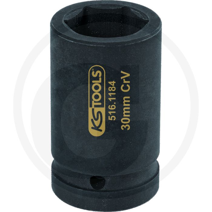 KS Tools 1" Dopsleutel, zeskant, SW30 - 590g, 30mm KS Tools 1" Dopsleutel, zeskant, SW30 - 590g, 30mm