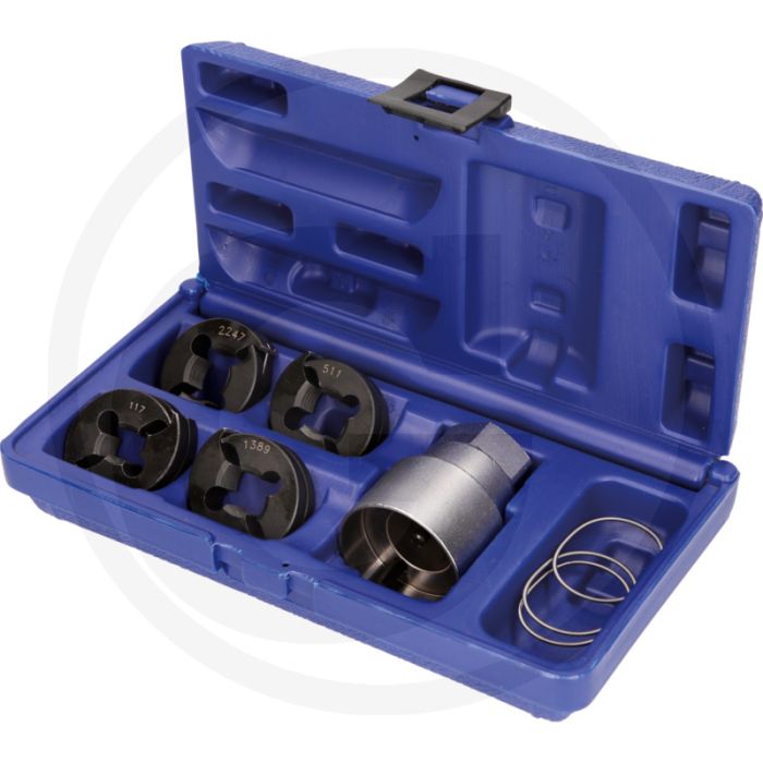 KS Tools Radbolzen-Gewindereparatur-Satz für NFZ, 5-tlg. - Außensechskantantrieb 32,0 mm