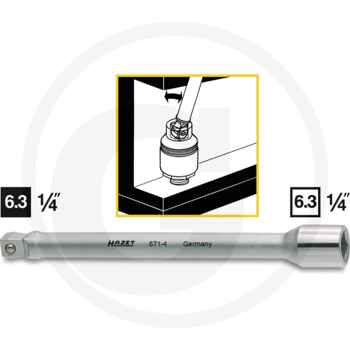 Hazet Verlengstuk, draaibaar 101,5mm Chroom-vanadium.