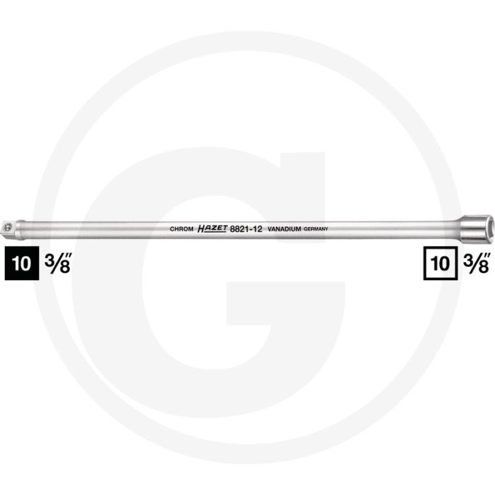 Hazet Verlengstuk 304mm Chroom-vanadium DIN 3123 ISO 3316