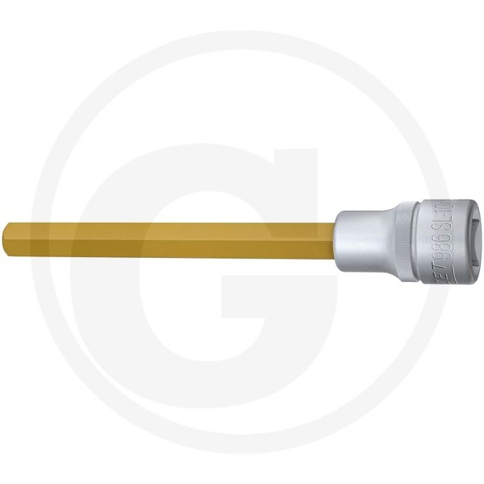 Hazet Schraubendreher-Einsatz, 140 mm, SW10, T (Vierkant 12,5 mm (1/2 Zoll), Innen-Sechskant Profil 10 mm)