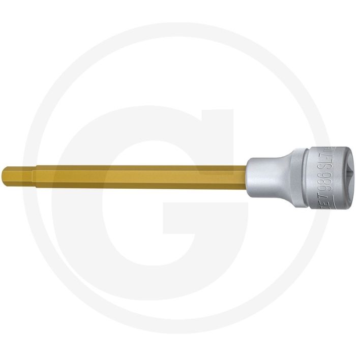 Hazet Schraubendreher-Einsatz,140 mm, SW7, Tin (Vierkant 12,5 mm (1/2 Zoll), Innen-Sechskant Profil 7 mm)