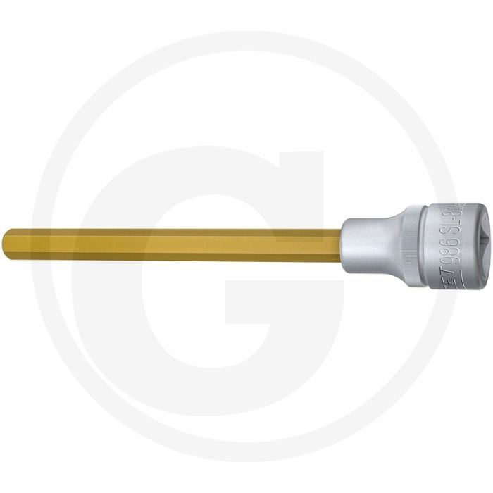 Hazet Schraubendreher-Einsatz,140 mm,S W8, Tin (Vierkant 12,5 mm (1/2 Zoll), Innen-Sechskant Profil 8 mm)