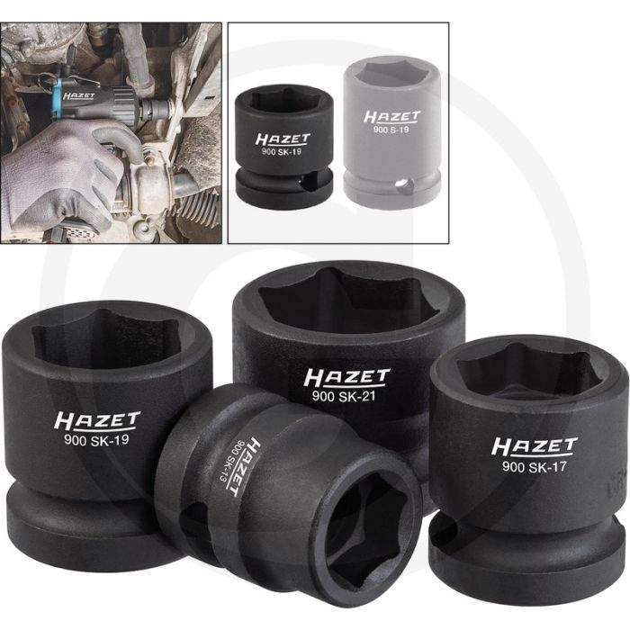 Hazet Krachtdopsleutelset - Chroom-vanadium - 29 mm