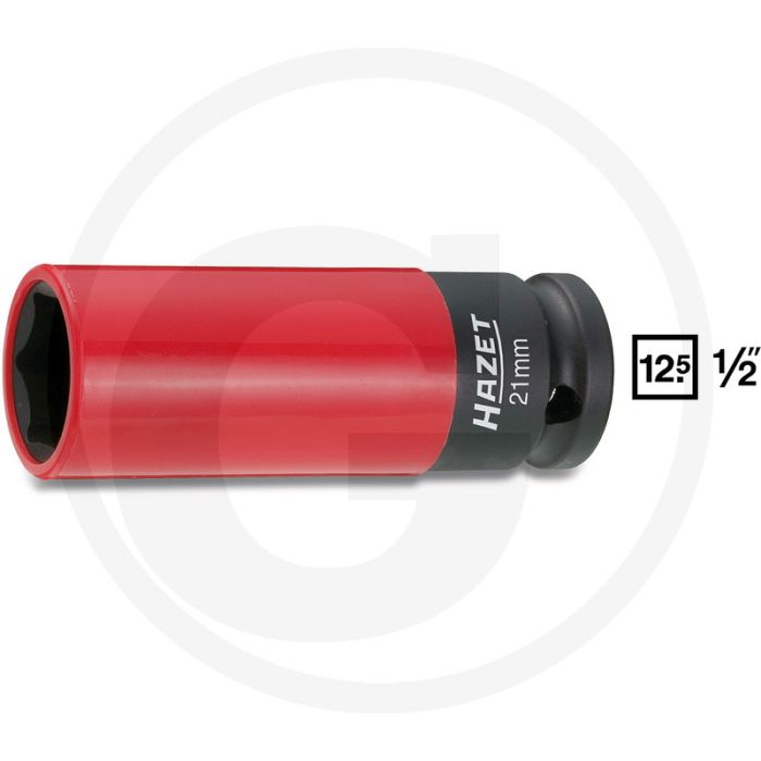 Hazet Krachtdopsleutel (zeskant) 21mm - Gefosfateerd, geolied