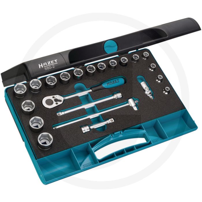 Hazet Dopsleutelset 22-dlg. SmartCase, Made In Germany, 355x235x65 mm