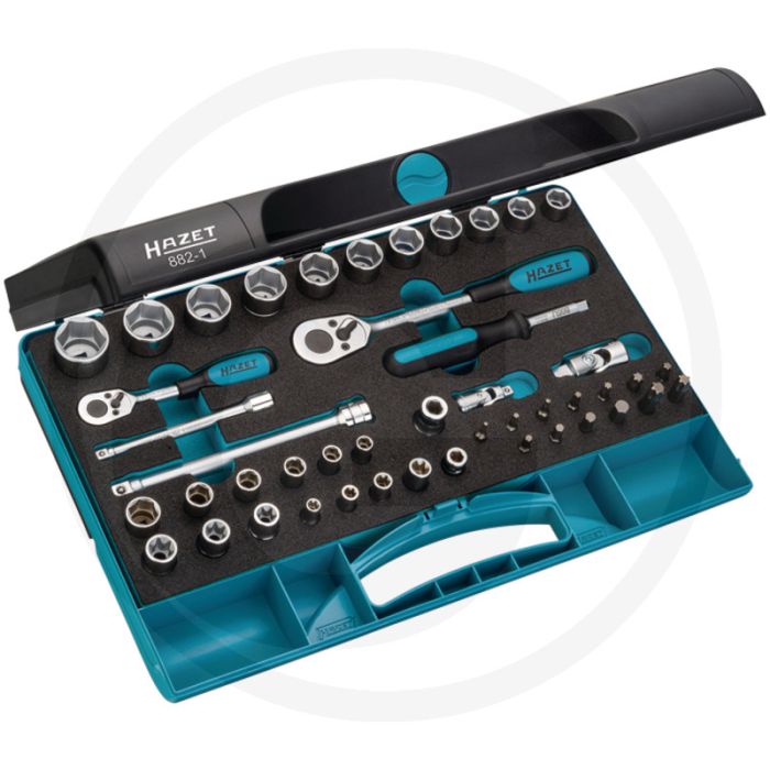 Hazet Dopsleutelset 46-delig, SmartCase, Made In Germany, 355x235x65 mm Hazet Dopsleutelset 46-delig, SmartCase, Made In Germany, 355x235x65 mm