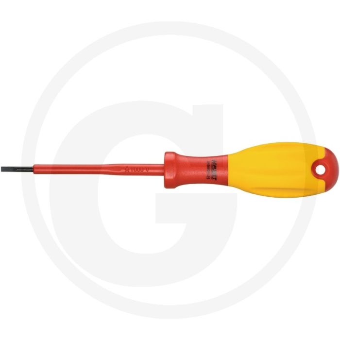 Hazet Elektricien-schroevendraaier 810 VDE, Punt gezwart, 75 mm, 155 mm