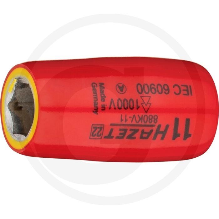 Hazet Sechskant Steckschlüssel-Einsatz (Vierkant 10 mm (3/8 Zoll), Außen-Sechskant-Tractionsprofil, 11 mm)