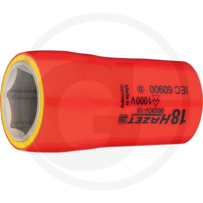 Hazet Sechskant Steckschlüssel-Einsatz (Vierkant 12,5 mm (1/2 Zoll), Außen-Sechskant-Tractionsprofil, 18 mm)