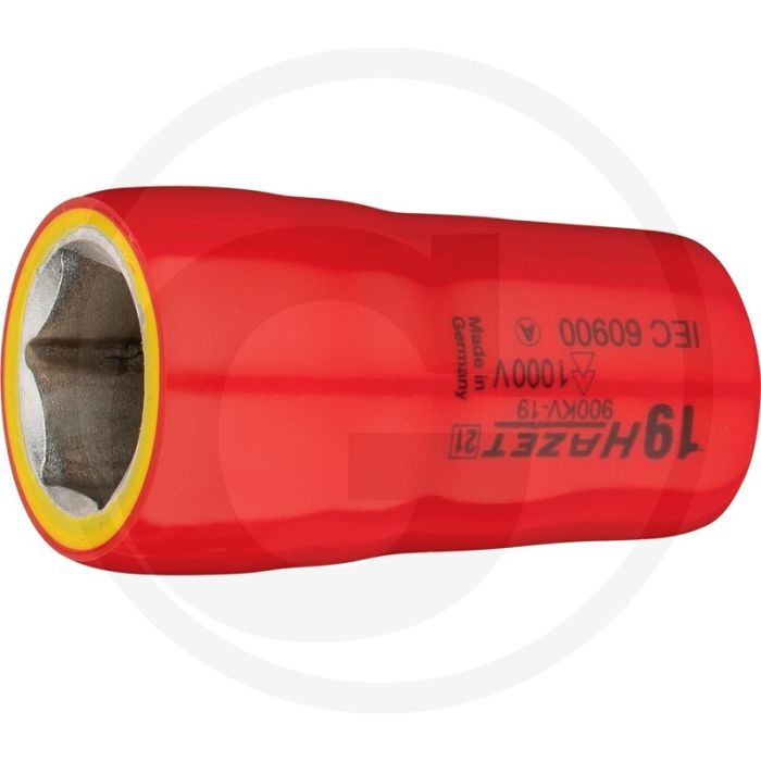 Hazet Sechskant Steckschlüssel-Einsatz (Vierkant 12,5 mm (1/2 Zoll), Außen-Sechskant-Tractionsprofil, 19 mm)