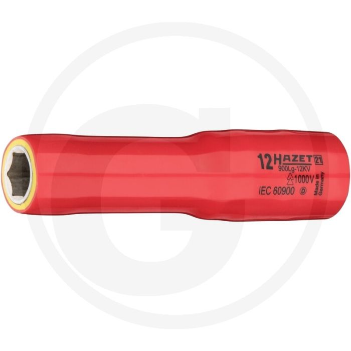 Hazet Sechskant Steckschlüssel-Einsatz (Vierkant 12,5 mm (1/2 Zoll), Außen-Sechskant-Tractionsprofil, 12 mm)