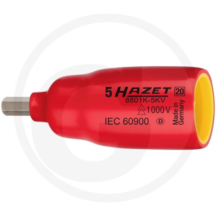 Hazet Steckschlüssel-Einsatz (Vierkant 10 mm (3/8 Zoll), Innen-Sechskant Profil, 5 mm)