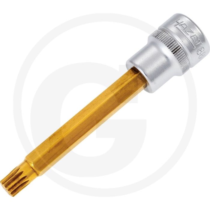 Hazet Schraubendreher-Einsatz (Vierkant 10 mm (3/8 Zoll), Innen Vielzahn Profil XZN, M8)