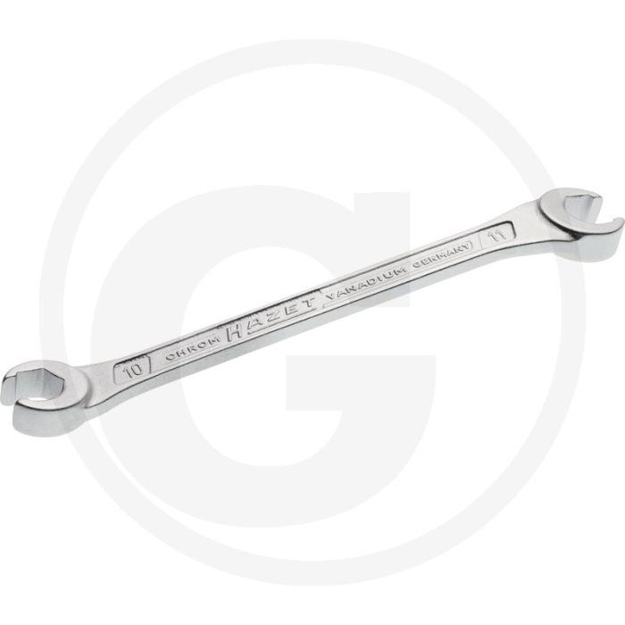 Hazet Dubbele ringsleutel (open) 10 x 11mm, Chroom-vanadium, DIN 3118