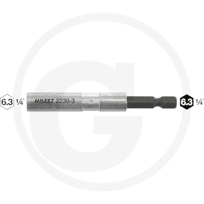 Hazet Adapter 1/4" DIN 7427-B Chroom-vanadium 75mm