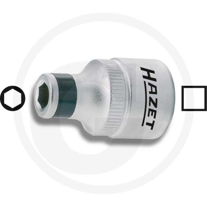 Hazet Adapter 1/4" Vierkant naar 1/4" Zeskant 23.5mm