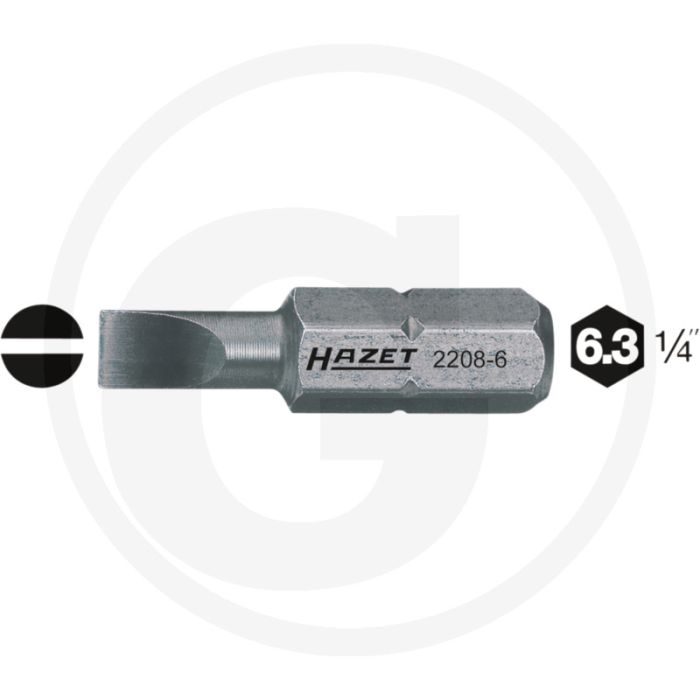 Hazet Bit 25mm Speciaal Staal 1/4" ISO 1173 C6.3 - 10001047