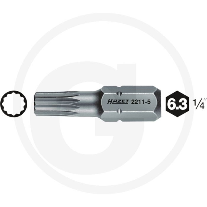 Hazet Bit 25mm DIN 65254 Hazet Bit 25mm DIN 65254