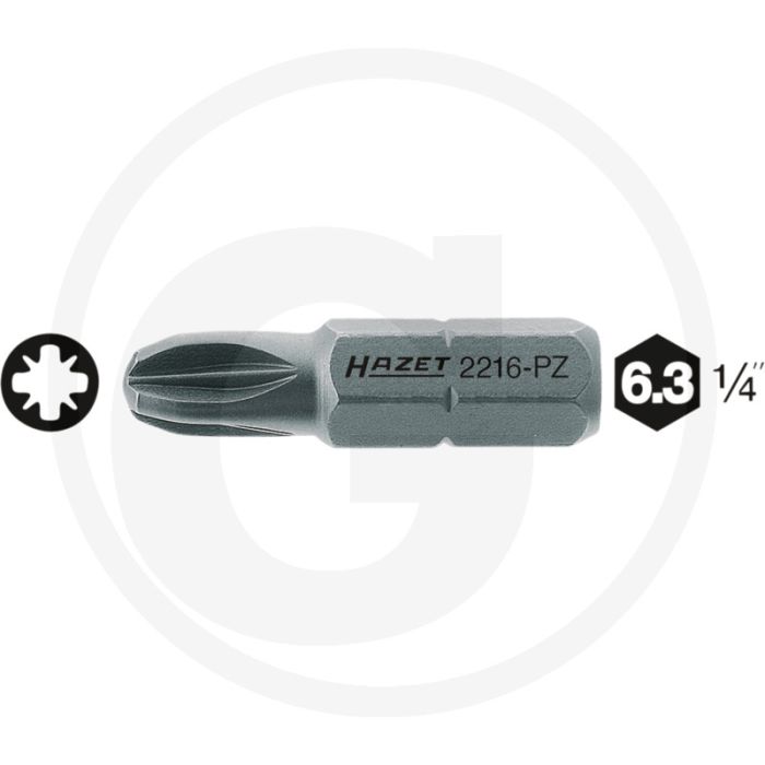 Hazet Bit PZ3 Speciaal Staal 25mm