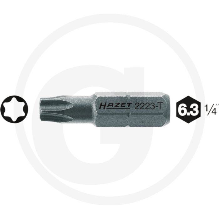 Hazet Bit T30 Speciaal Staal 25mm