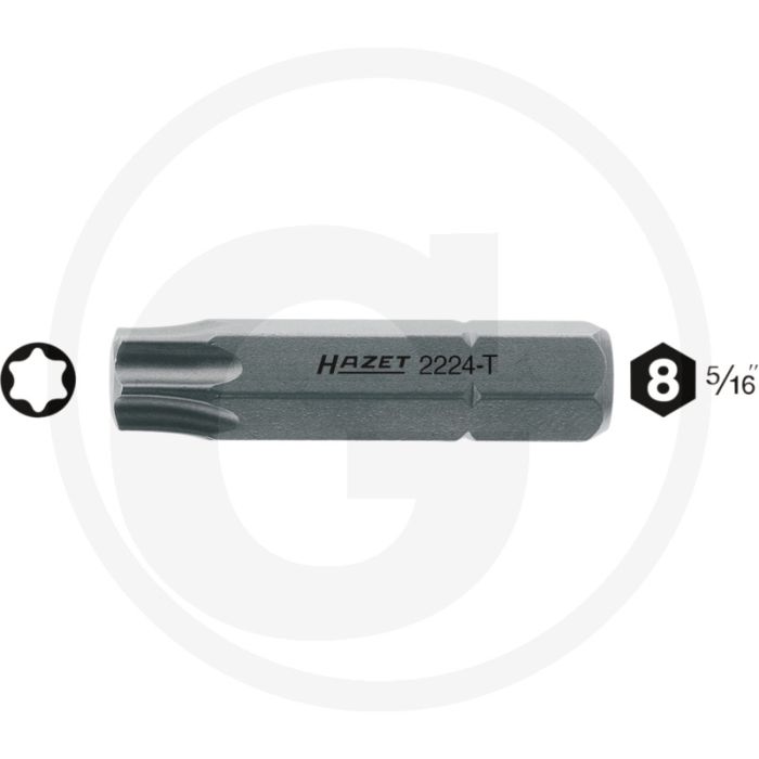 Hazet Bit T25 35mm ISO 1173 C8 (5/16")