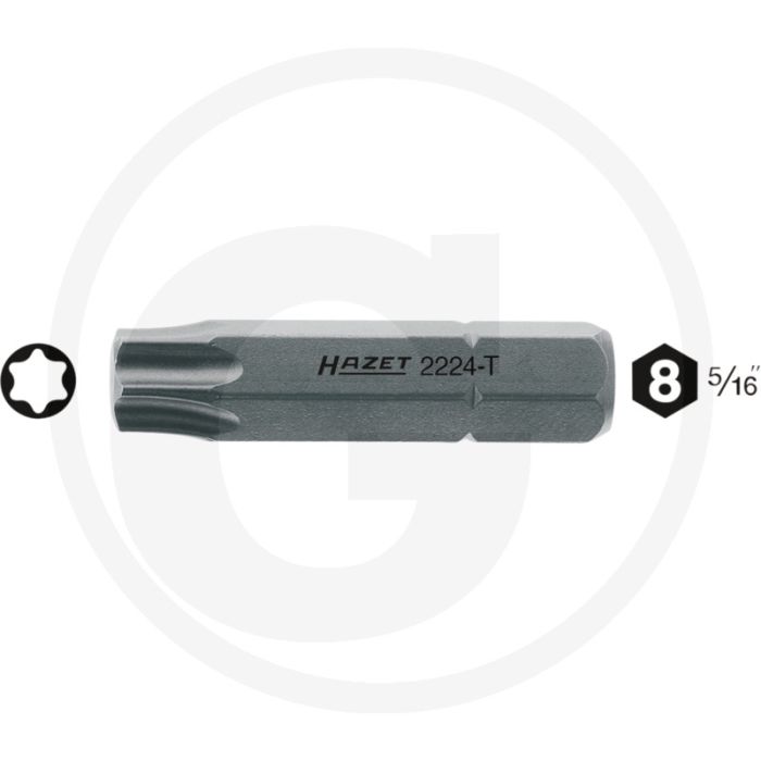 Hazet Bit T50 35mm 6kant-Antrieb ISO 1173 C8 (5/16")