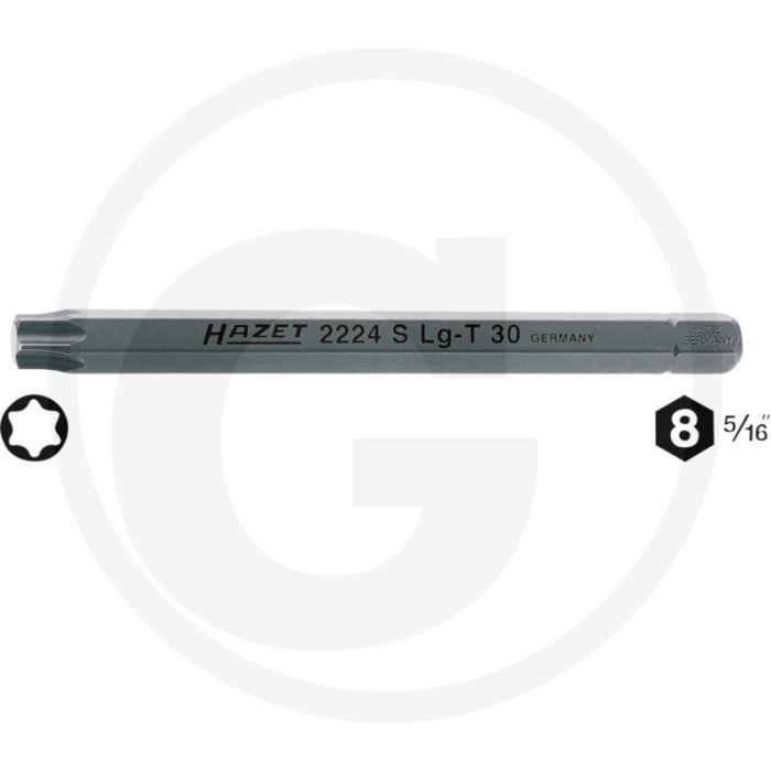 Hazet Bit T45 100mm 7,82mm TORX - 100mm