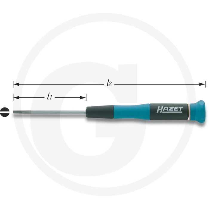 Hazet Elektronicaschroevendraaier 0,4 x 2,5 mm punt
