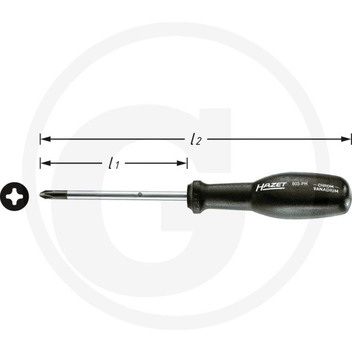 Hazet Schroevendraaier trinamic 210 mm DIN ISO 8764-2