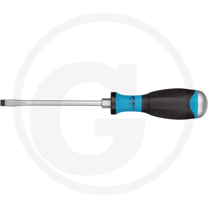 Hazet Schroevendraaier 175mm Kling mat verchroomd, punt gezwart