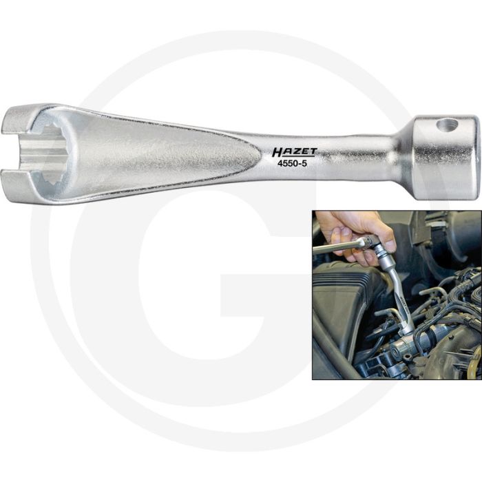 Hazet Inspuitleindingsleutel Chroom-vanadium 119 mm