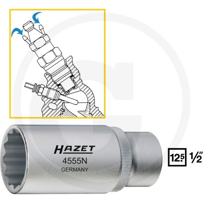 Hazet Verstuivergereedschap 85 mm Chroom-vanadium