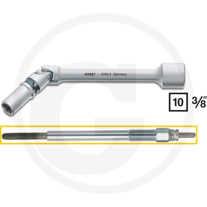 Hazet Gloeibougiesleutel 142mm Chroom-vanadium
