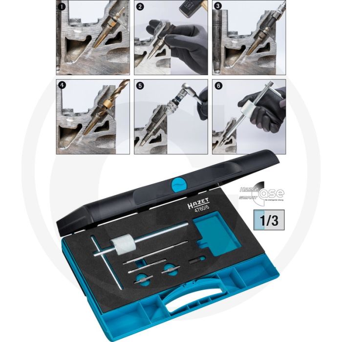 Hazet Set gloeibougietrekkers 355x235x65 mm