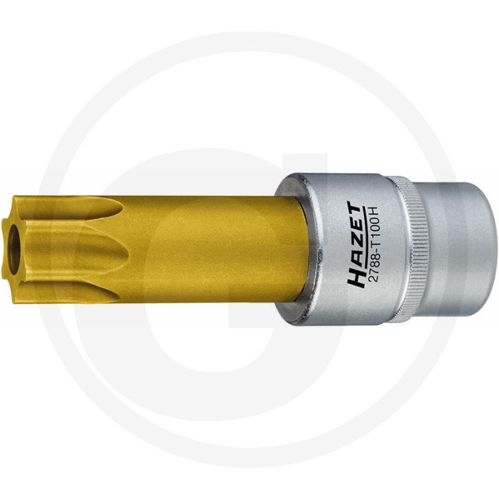 Hazet Nokkenasversteller dopsleutelbit TORX® m. TIN gecoat.