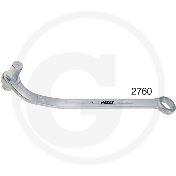 Hazet Carterplugsleutel 237mm Chroom-vanadium