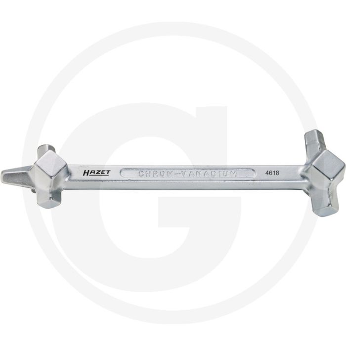 Hazet Carterplugsleutel 218 mm - Speciaal staal, Verchroomd