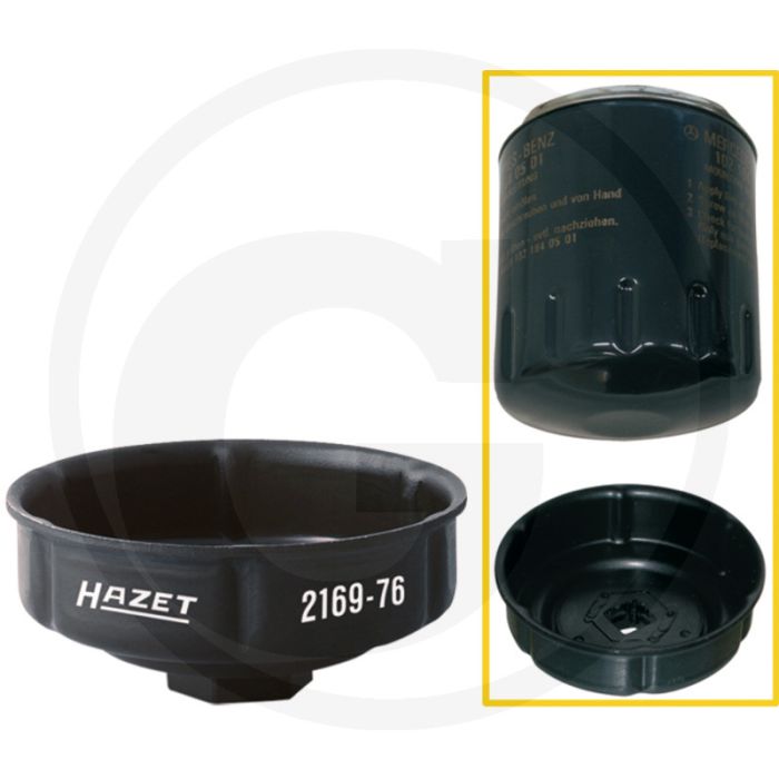Hazet Oliefiltersleutel 85 mm Ø